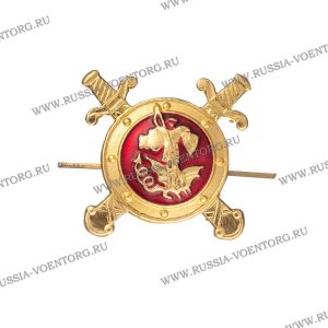 Эмблема петличная полиция , золотая , металл
